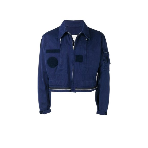 Maison Margiela Zipped Trim Cropped Jacket - Picture 1 of 8